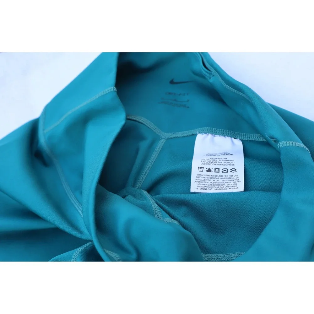 Nike Dri-FIT High Waisted Leggings Teal Green Womens Size M Yoga‎ Running